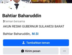 Akun Palsu Mengatasnamakan PJ Gubernur Sulbar Kembali Beredar, Masyarakat Diminta Waspada