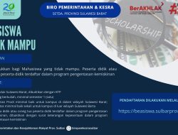 Pemprov Sulbar Buka Beasiswa bagi Mahasiswa, Ini Syarat dan Cara Daftarnya