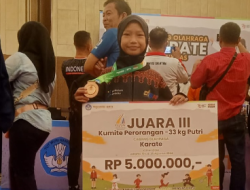 Yumna Fariha Maulida, Atlet Karate Polewali Mandar Raih Medali Perunggu di Ajanag Olimpiade Olahraga Siswa Nasional