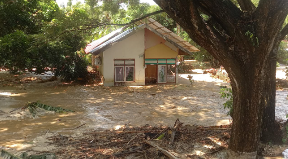 Kondisi terkini lokasi terdampak Banjir di Kabupaten Bone Bolango, Provinsi Gorontalo (26/8) Sumber Foto dan Video : BPBD Kabupaten Bone Bolango