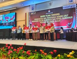 Ini Nomor Urut Paslon Cagub-Cawagub Sulbar 2024