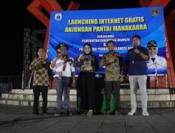 Kolaborasi Diskominfo Sulbar dan Pemkab Mamuju Hadirkan Internet Gratis di Anjungan Pantai Manakarra