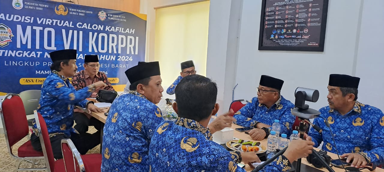 61 Peserta Ikuti Audisi MTQ Korpri Nasional 2024, Sulbar Seleksi Kafilah Terbaik