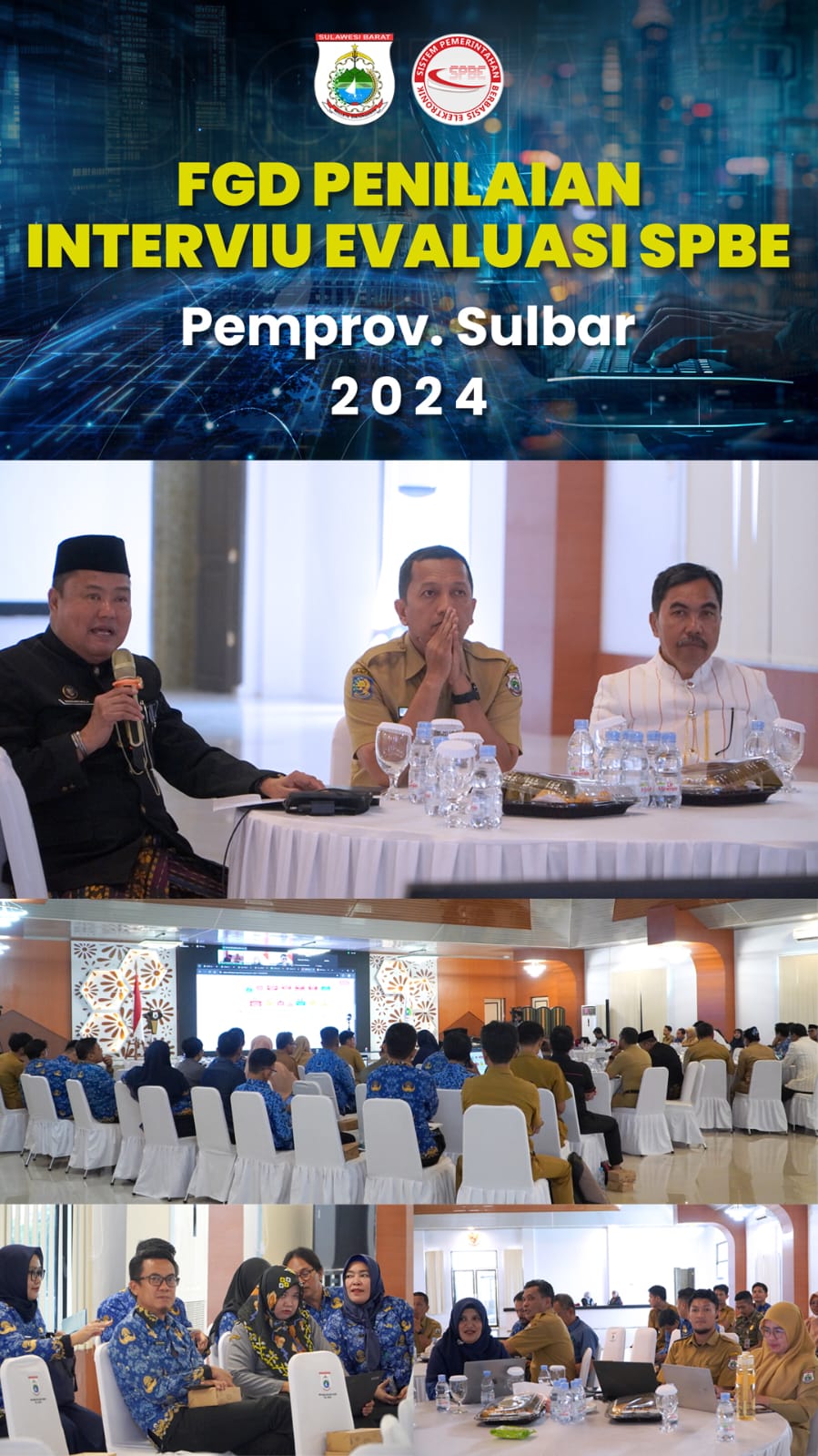 Pemprov Sulbar Ikuti FGD Penilaian Interviu Evaluasi SPBE Nasional 2024