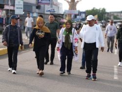 Pj Bahtiar, Ketua DPRD Amalia, dan Bupati Mateng Aras Tammauni Gelar Jalan Sehat dan Tanam Pohon