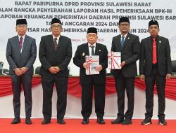 WTP ke-11 untuk Sulbar: BPK Puas, Tapi Wagub Bilang: Kami Masih Punya PR Besar